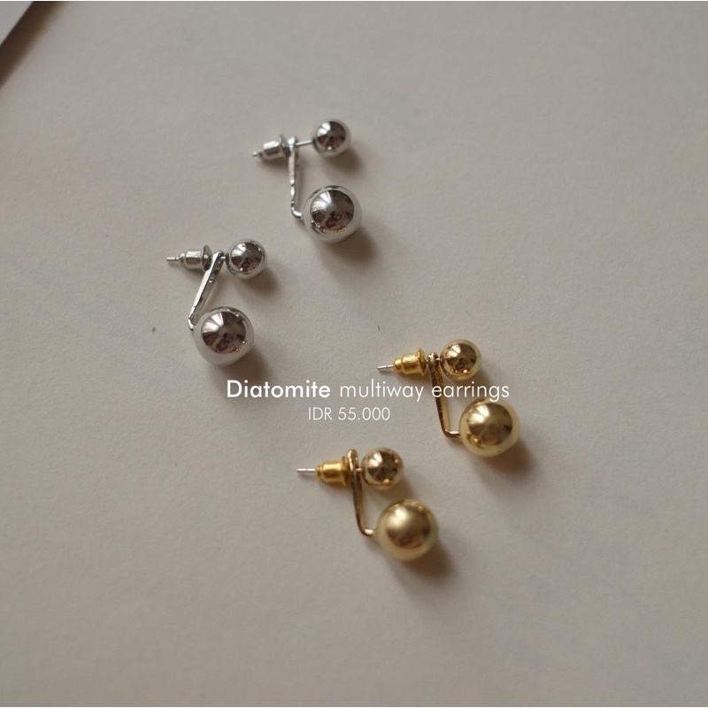 Diatomite multiway earrings