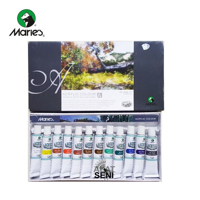 

Miliki Juga Maries Acrylic Color Set 12 - 812B YJE