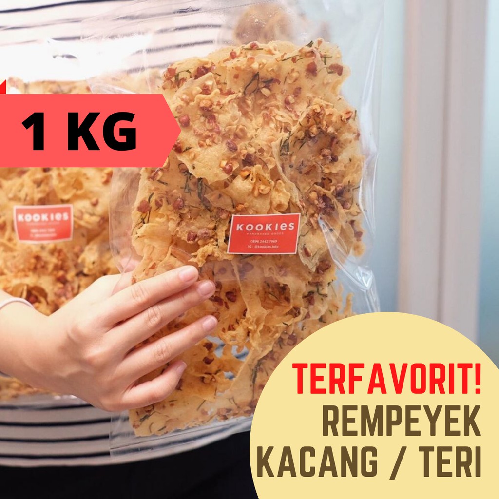 

[1 KG] Rempeyek Kacang Tanah atau Ikan Teri | Peyek Cemilan [GRAB / GOSEND Agar Tidak Remuk]