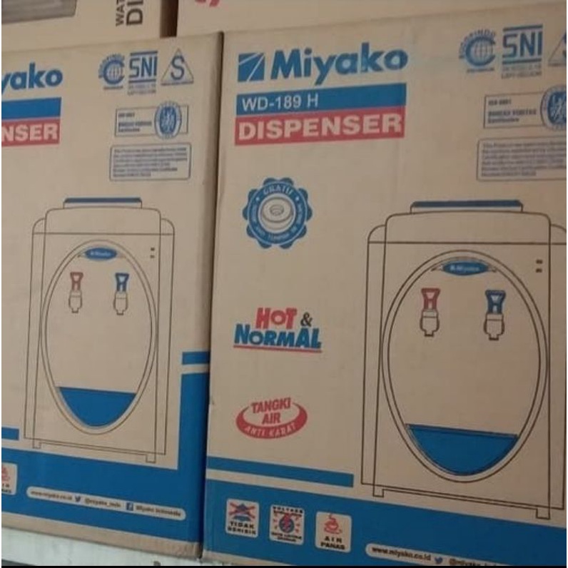 Dispenser MIYAKO WD 189 H/ WD189H hot and normal GARANSI RESMI