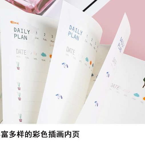 

WF6✣ Buku Jurnal Agenda Harian Daily Planner Book Hardcover Buku Diary 365 Hari Unik Aesthetic Notebook Journal Sekoalah Pasti Laris