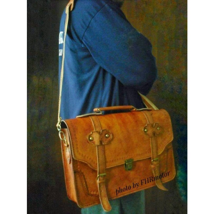 Aksesoris Sepeda - Best Seller Tas Kulit Sepeda Onthel Klasik Dan Unik