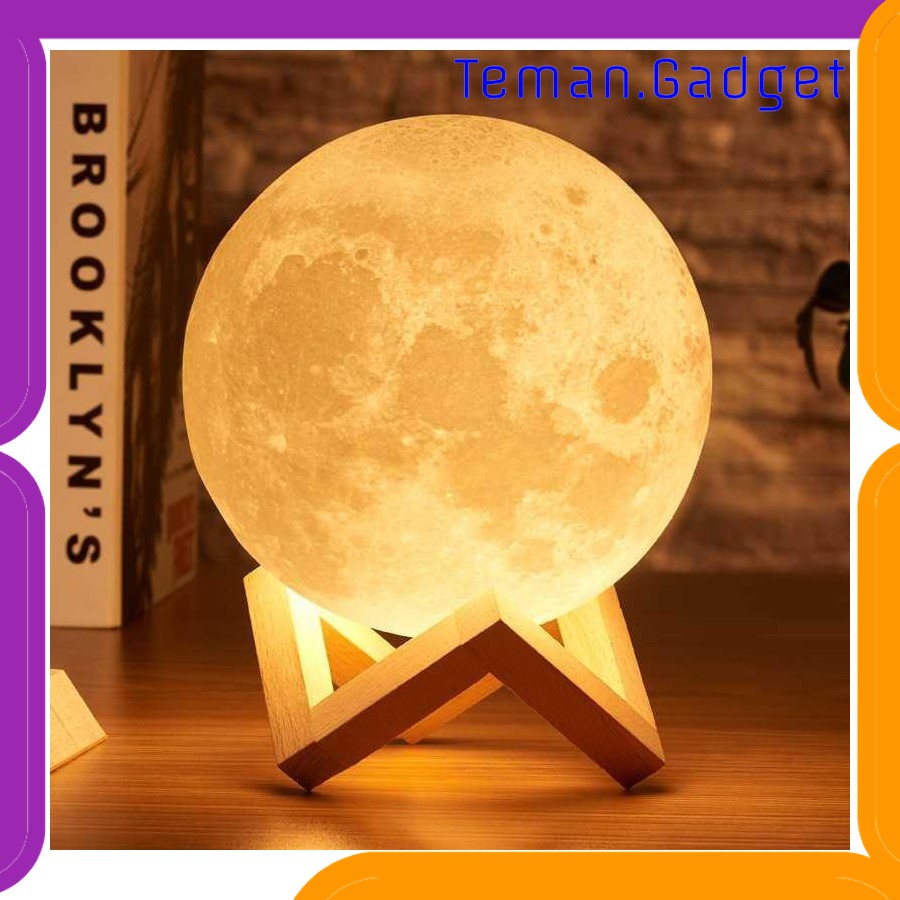 TG DG218 TaffLED Lampu  Tidur  3D Printed Moon Night Light 