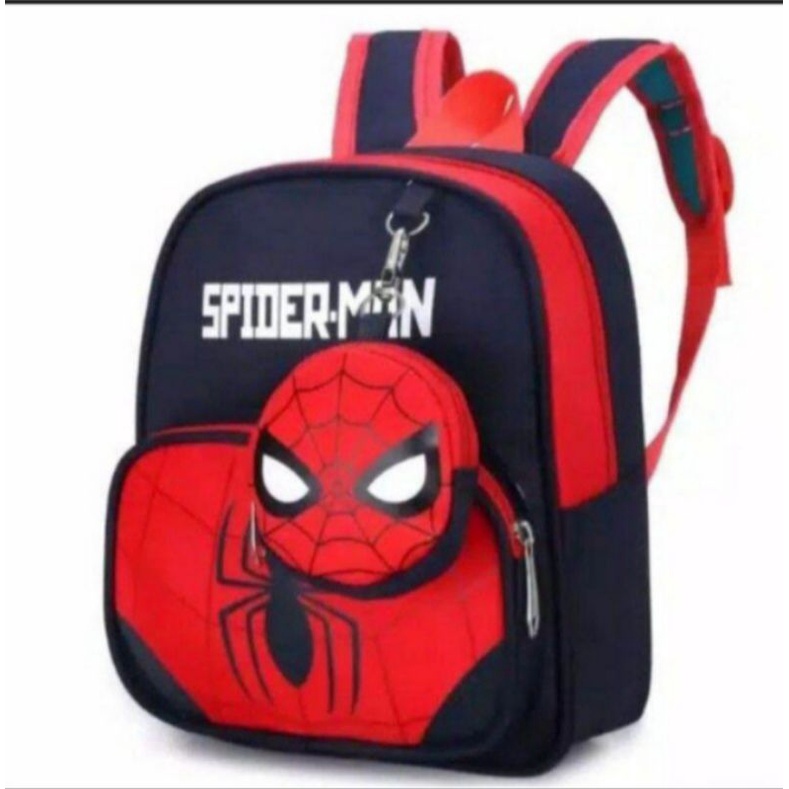 TAS RANSEL ANAK SUPERHERO,SPIDERMAN/CAPTAIN AMERIKA