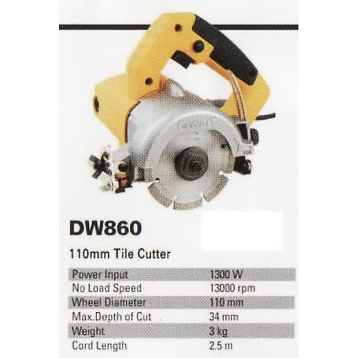 Jual DeWalt DW860 DW 860 Mesin Potong Keramik Granite 4 Inch Bisa ...