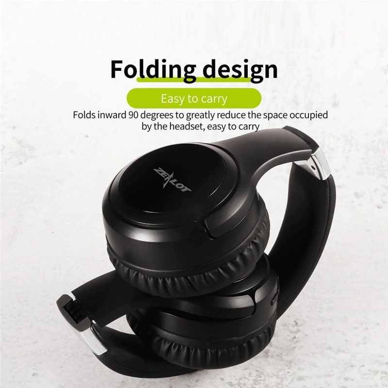 Headphone Headset Wireless Bluetooth 5.0 with Mic Zealot B28