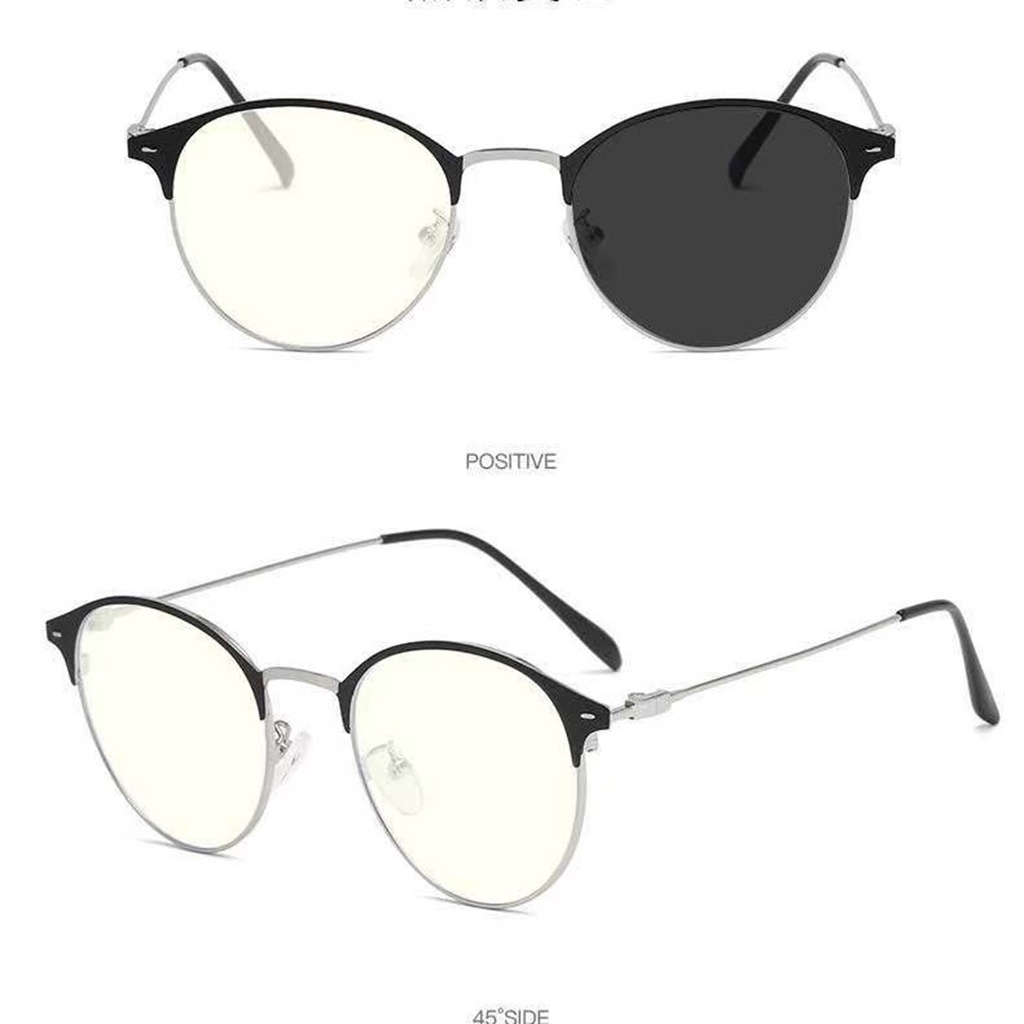 T&amp;Y Kacamata Photocromic Anti Radiasi 6492 Kaca Mata Wanita Pria Anti Silau Sunglasses Korean Style Photochromic Murah Import