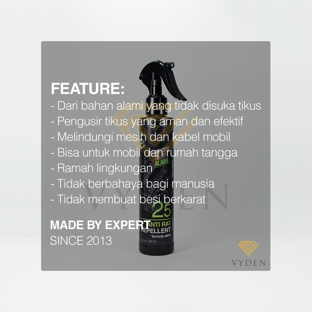 Pengusir Tikus Mobil LUMOBRITE 25 ANTI RAT REPELLENT Spray Semprotan Alami Aman Rumah Dapur Gudang Semut Serangga Jebakan Repellant Pembasmi Perangkap Penolak Anti Garansi Premium Alat Obat Racun Rodent Zerone