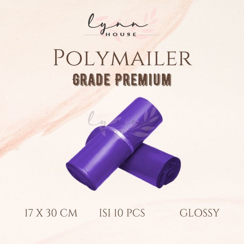

(10pc) Polymailer Ungu Glossy 17x30