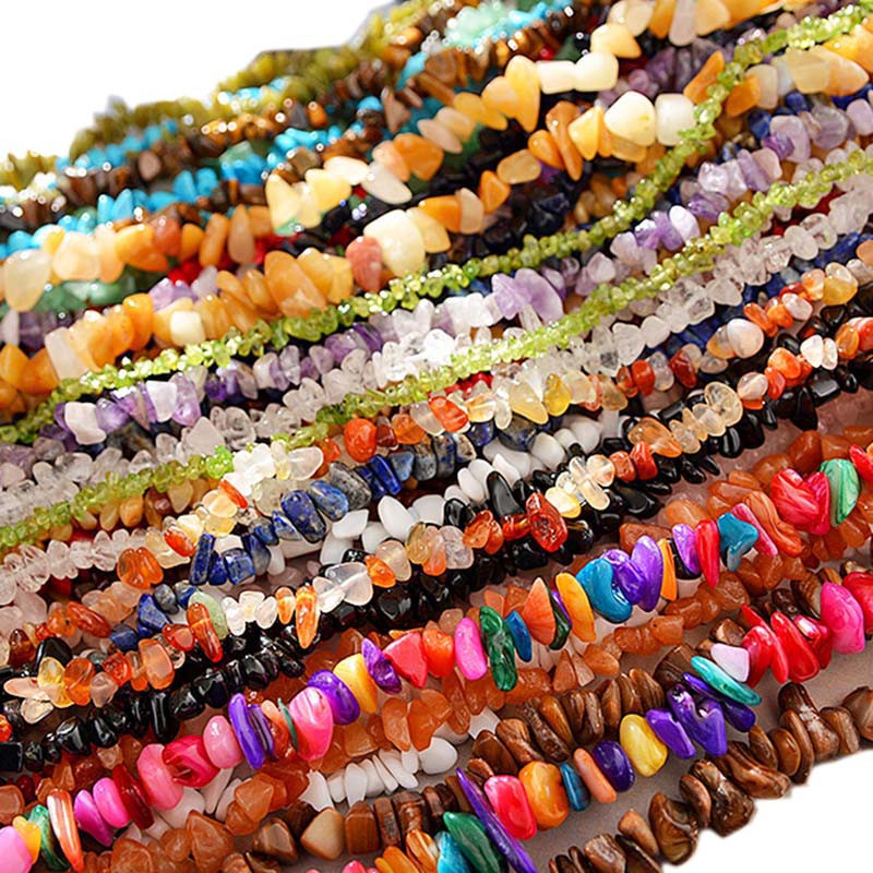 1strand/lot 16 inch Natural Stone Beads Chips Bead 5-8mm Crystal Lrregular Gravel Bead Diy Bracelet Supplies For Jewelry Making