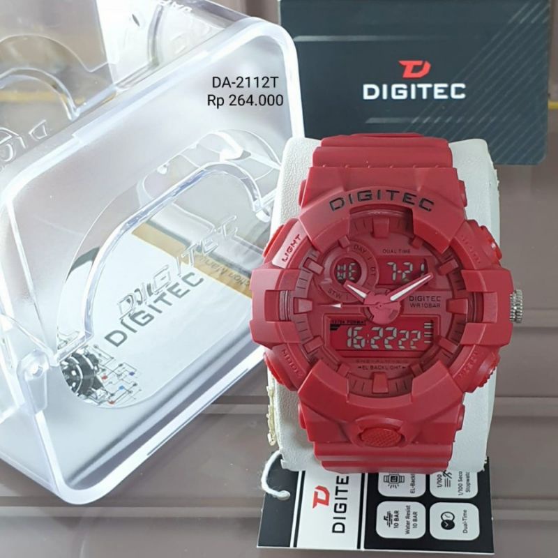 Jam Tangan Pria Digitec Original DA-2112T Tahan Air Gratis Ongkir COD