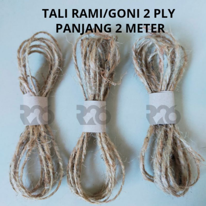 TALI RAMI/ GONI PANJANG 2 METER | TEBAL 2 PLY