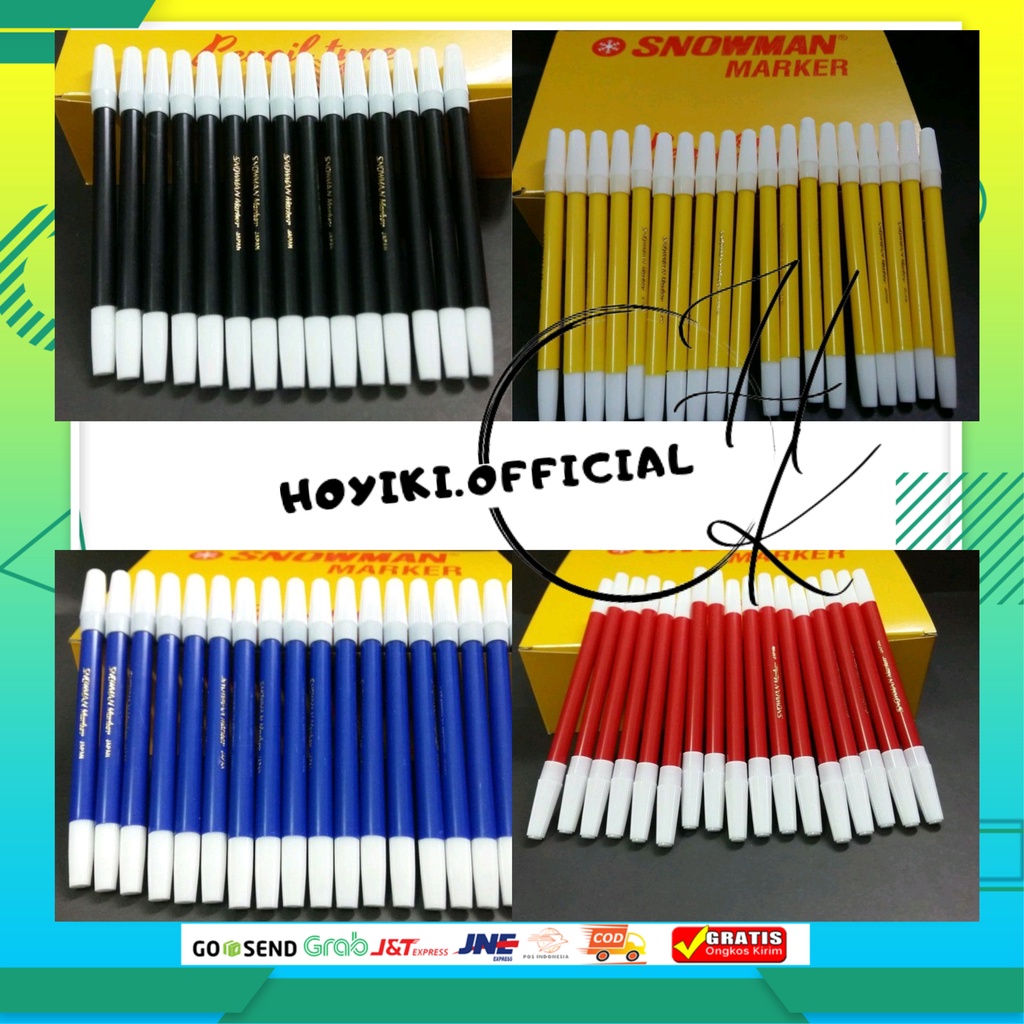 

Spidol Snowman Kecil PW-1A Artline Marker Pencil Type Spidol Kecil Spidol Mini Snowman