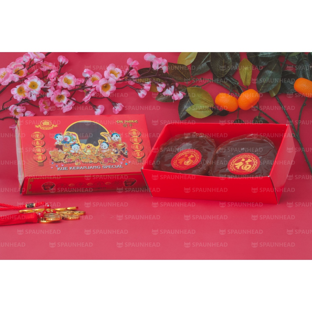 

SIN PING Kue Keranjang / Dodol Imlek / dodol cina cap go meh PER DUS ISI 2