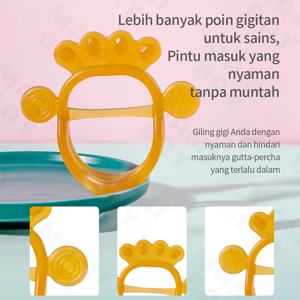 OKEYI Mainan gigitan bayi bentuk gelang teether bayi bahan silicone