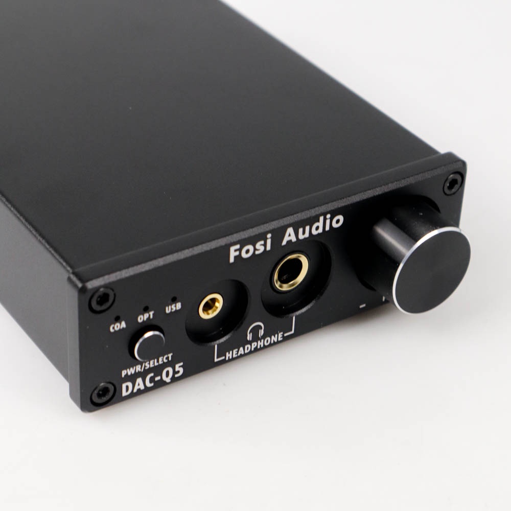 Fosi Audio DAC Converter Headphone Amplifier 24Bit/192kHz - DAC-Q5 - Black