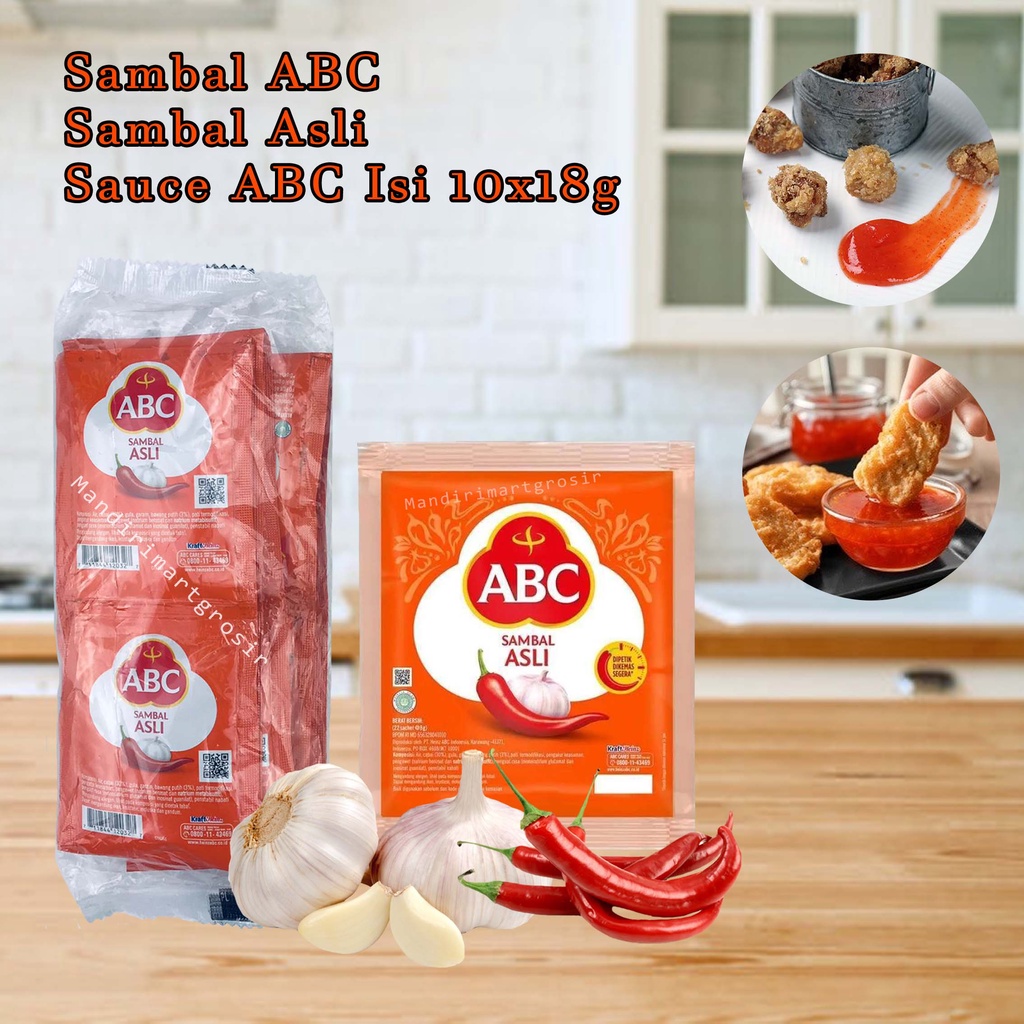 Sambal Asli *Sambal ABC * Sauce ABC * Isi 10x15g