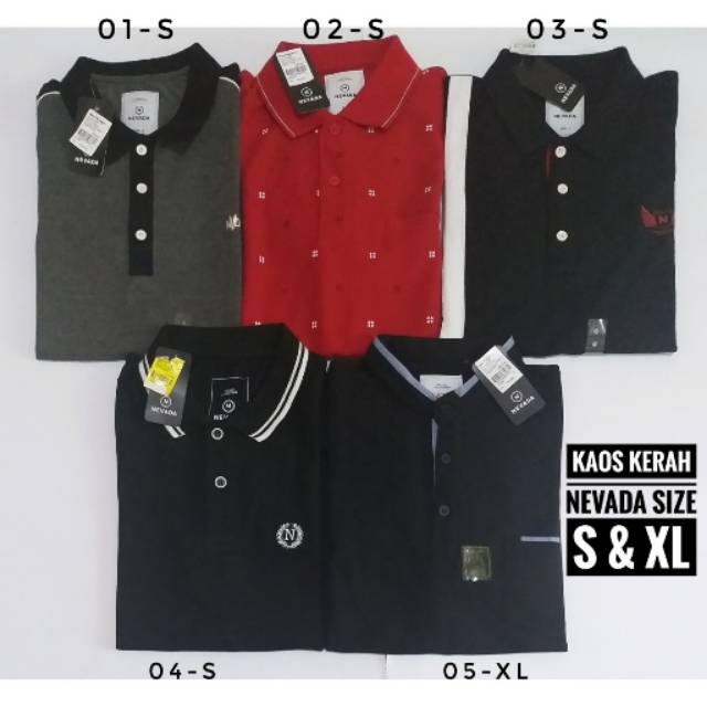 KAOS KERAH PRIA NEVADA BRAND MATAHARI ORIGINAL TERMURAH