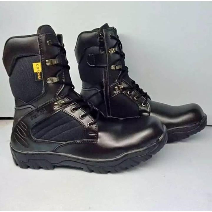 SEPATU DELTA TACTICAL BOOTS SAFETY TINGGI 8 INCI SEPATU POLRI SEPATU TNI PDL PDH