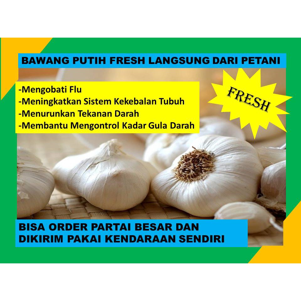 

Bawang Putih Fresh Dipilih Langsung Oleh Petani Tamvan