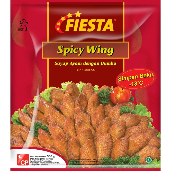 

FIESTA Spicy Wing (Sayap Ayam dengan Bumbu) 500gr