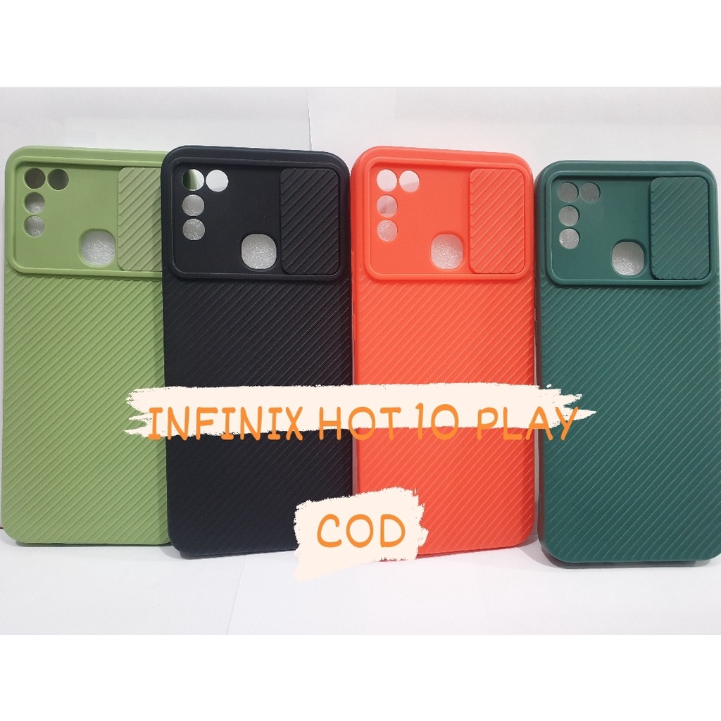 INFINIX HOT 10 PLAY - SOFTCASE CASE SLIDE KAMERA INFINIX HOT 10 PLAY