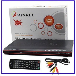 DVD PLAYER RINREI BESI DRN-566D Optik Samsung ORIGINAL - Hitam