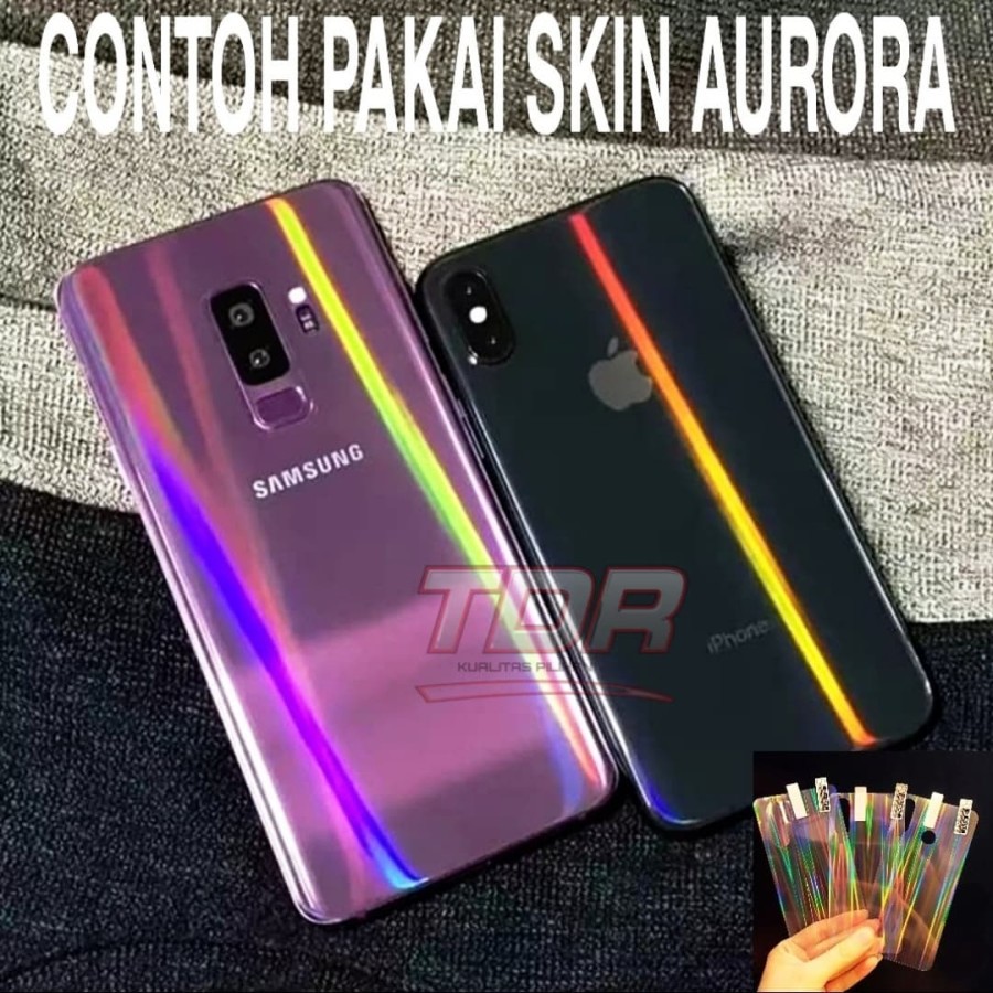 Garskin Skin Aurora - Anti Gores Belakang Xiaomi Mi 10t Mi 10t Pro Redmi 10 Redmi 9 9a 8 8a 8a Pro Redmi Note 9 Note 10 Pro Note 11 Note 8 Pro Note 9 Pro Note 11 Pro