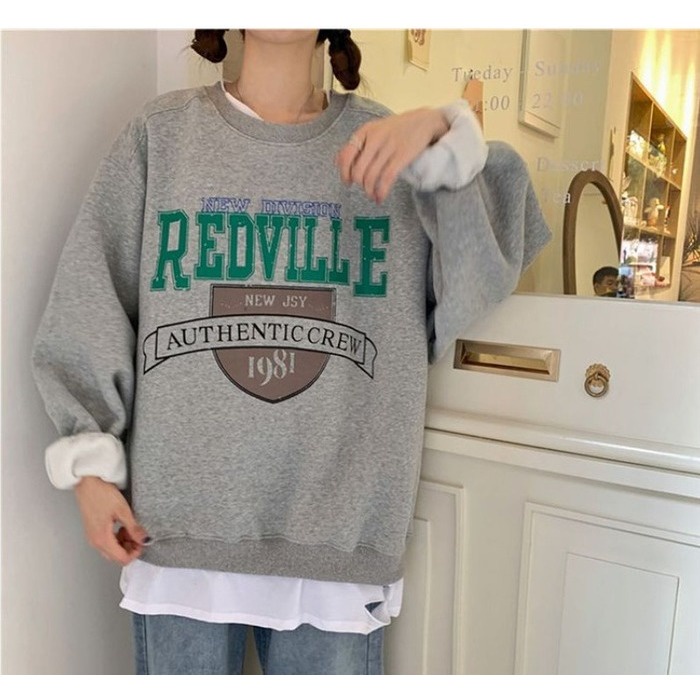 Redville sweater fleece oversize atasan wanita