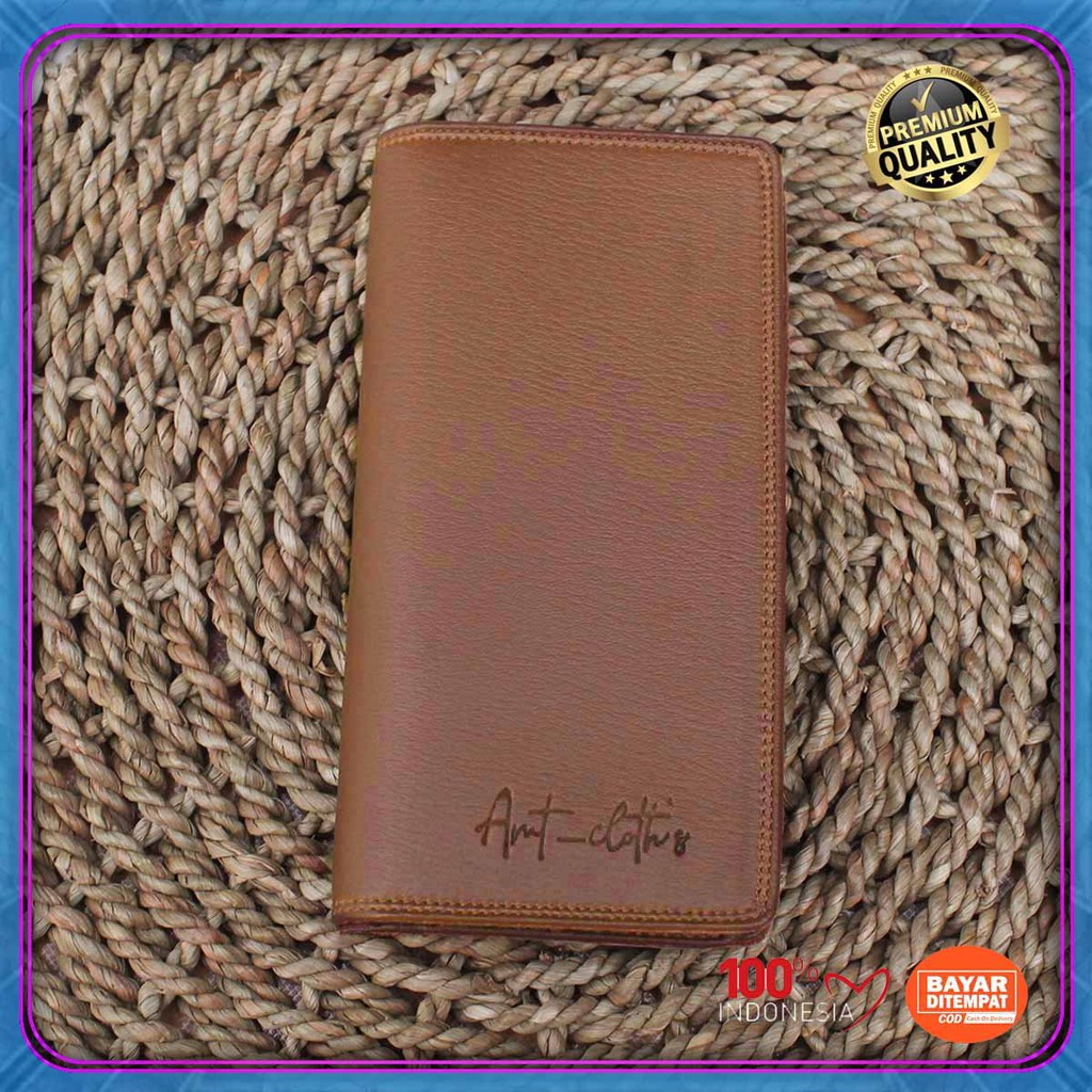 Best seller DOMPET KULIT PRIA panjang KULIT sintetik AMT