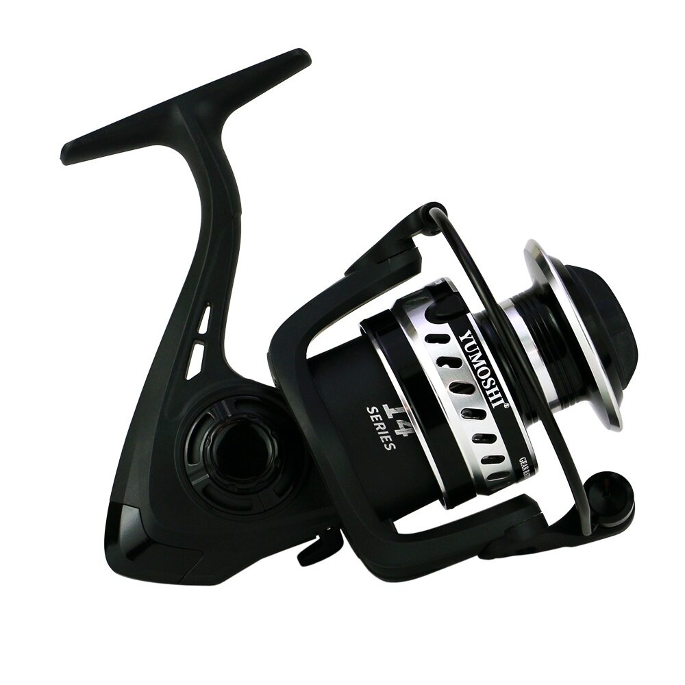 gs8a yumoshi ls4000 reel pancing spinning fishing reel 14 ball bearing 5.2:1 - black Or-i