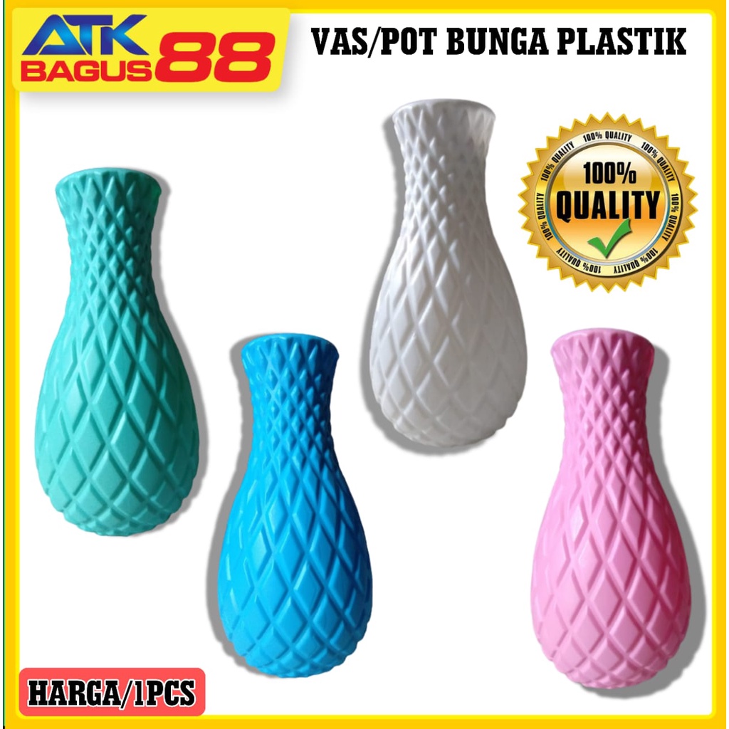 VAS BUNGA PLASTIK / DEKORASI RUMAH VAS CANTIK