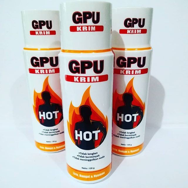 GPU KRIM HOT 120 Gr BOTOL OBAT GOSOK DAN PIJAT