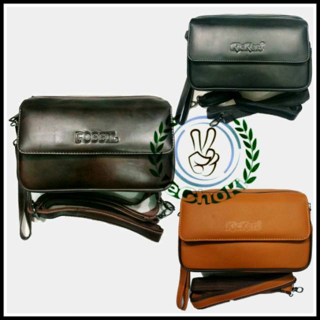 Dompet Tas Selempang Handbag Kulit Sapi Asli - Kickers BGJ490