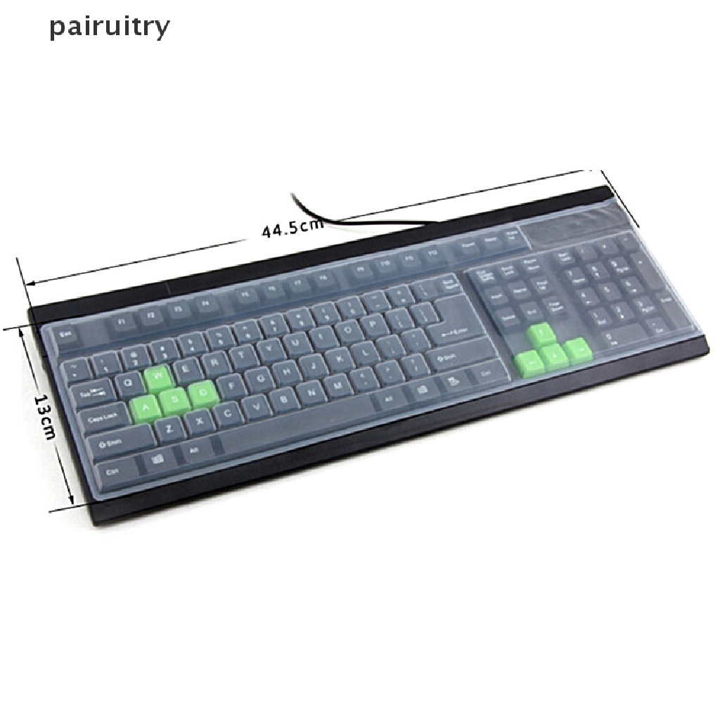 Prt 1PC Skin Cover Pelindung Keyboard Komputer Desktop Universal Bahan Silikon PRT