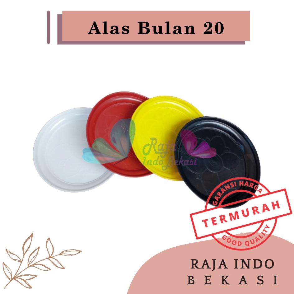 Tatakan Pot Alas Bulan 20 Putih Hijau Kuning Hitam Merah Bata Terracota Terracotta Merah Coklat Tatakan Alas Kembang Pot Tawon Tirus Putih 25 24 21 20