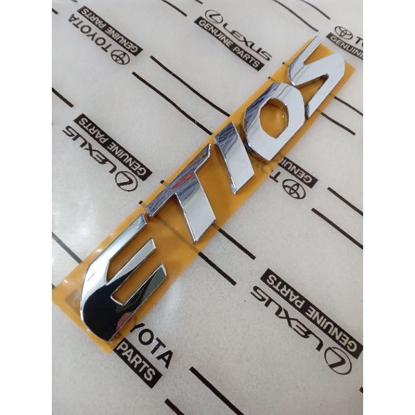 emblem Tulisan ETIOS ORIGINAL