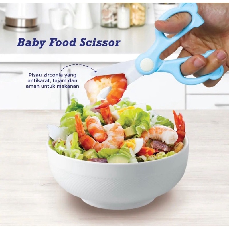 Baby Safe Baby Food Scissor BFS01 / Gunting Makanan Bayi
