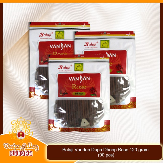 Dupa/ Hio wangi Balaji Vandan Dupa Dhoop Rose 120 gram (90 pcs)