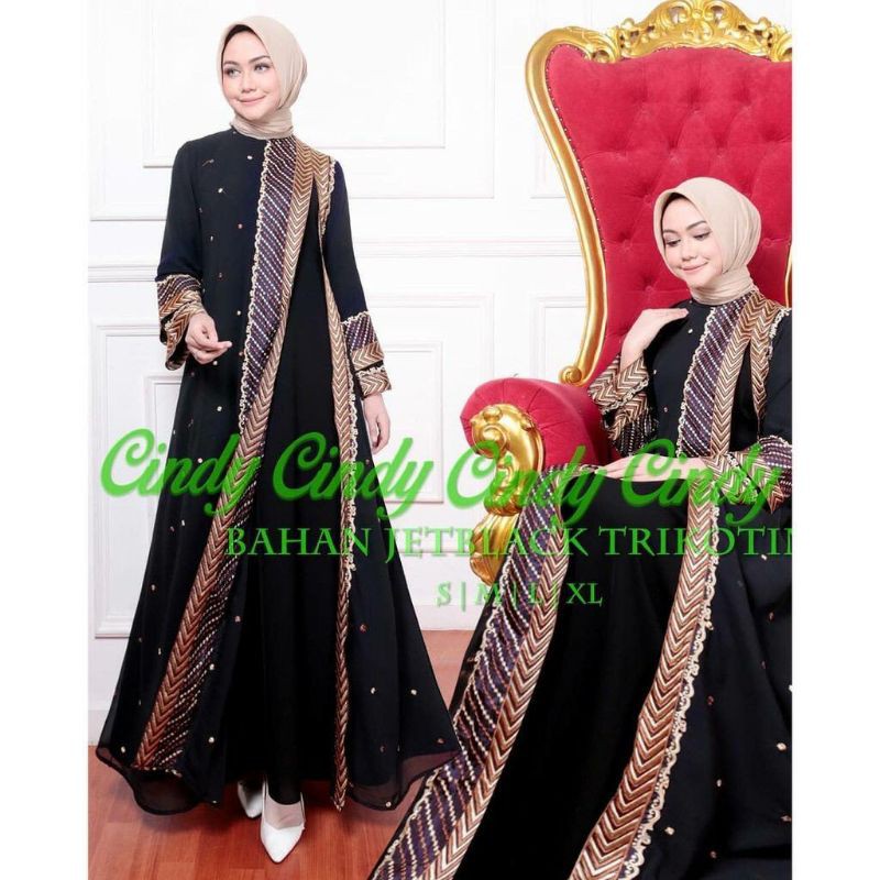 ABAYA JETBLACK | ABAYA HITAM | ABAYA BORDIR | ABAYA TURKEY