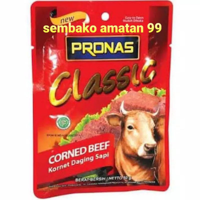 Pronas Corned Beef Classic Cheese 50 Gram