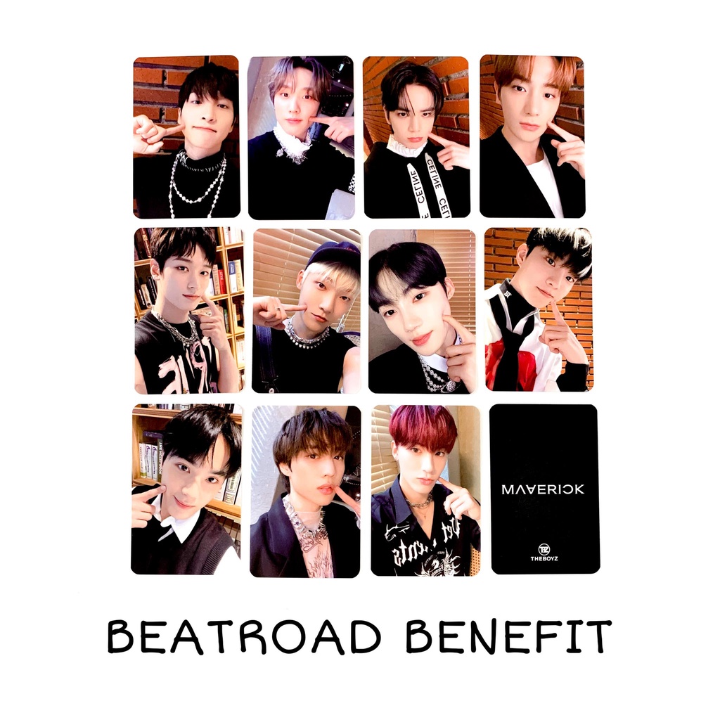 [sharing] THE BOYZ 3rd Single Album - Maverick Web Photocard Benefit [Beatroad / Mihwa / DMC / Joeun