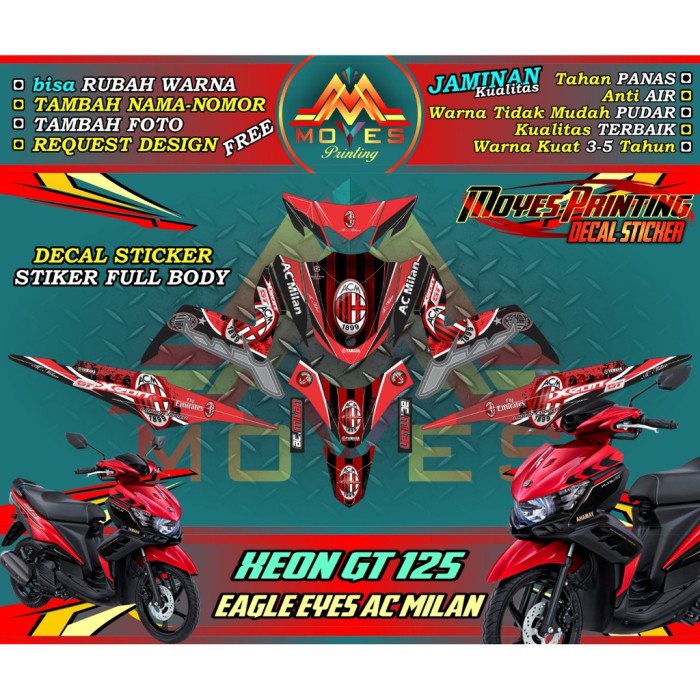 stiker xeon gt decal stiker motor xeon gt stiker xeon gt fullbody stiker motor yamaha xeon gt spec c