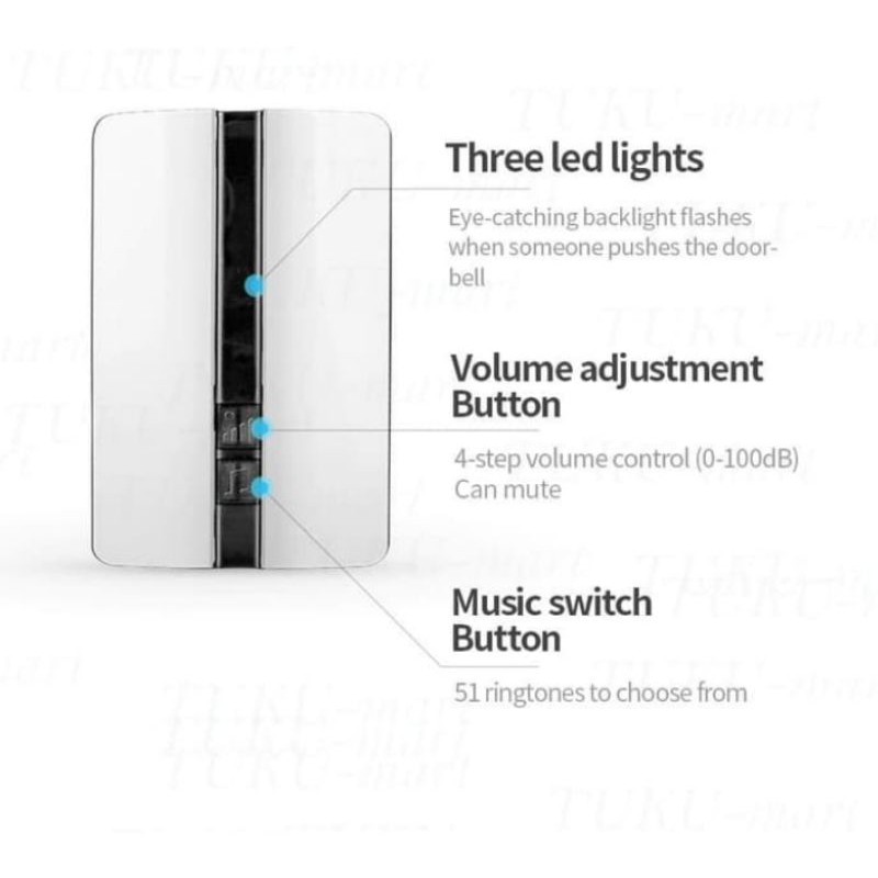 receiver (hanya) untuk bel kinetik