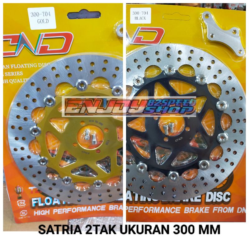 Disc brake piringan cakram depan DND by Tzm ukuran 300 mm plus breket motor Satria DD 2 tak 120