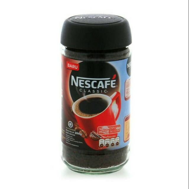 

Nescafe Classic Jar 200g - Kopi Murni Robusta Nikmat Murah Coffee Import Pilihan Botol Kaca Asli