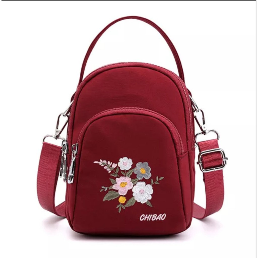 Fashion Bag Bordir Flower Beautiful Trend For You Tas Selempang Korean