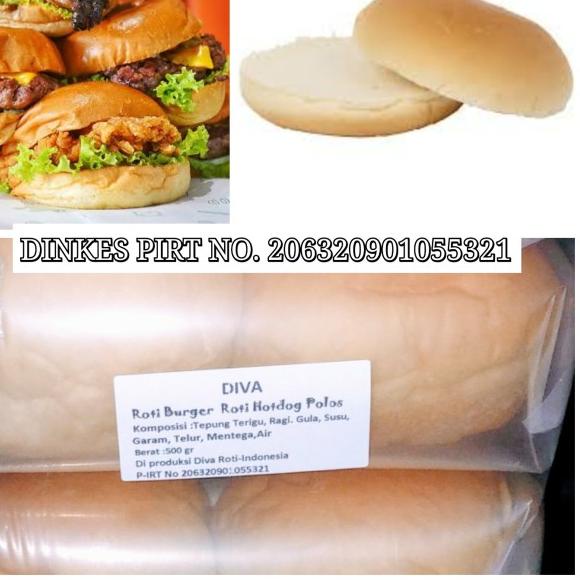 

℮ Roti Burger isi 10 pcs - Roti Burger polos 1Pack isi 10 pcs - Go Jek ✯