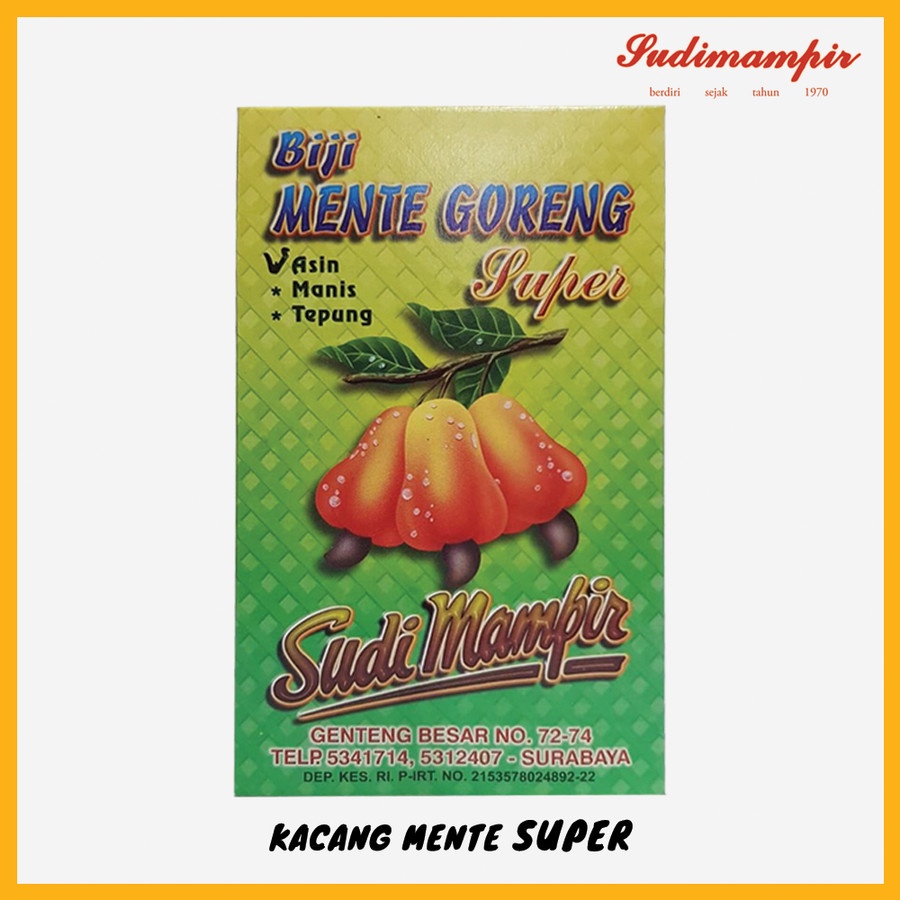 

Kacang Mede / Mente Sudi Mampir (400 gram) - Oleh Oleh / Makanan Ringan Surabaya