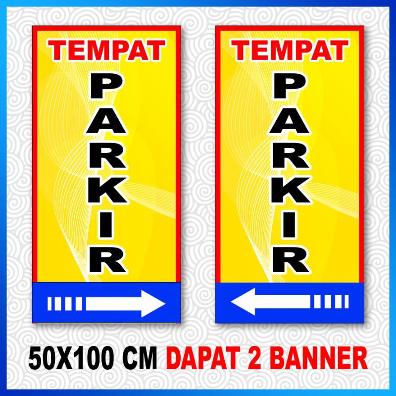 Jual Banner Spanduk Parkir Petunjuk Arah Termurah Paket Banner Shopee Indonesia